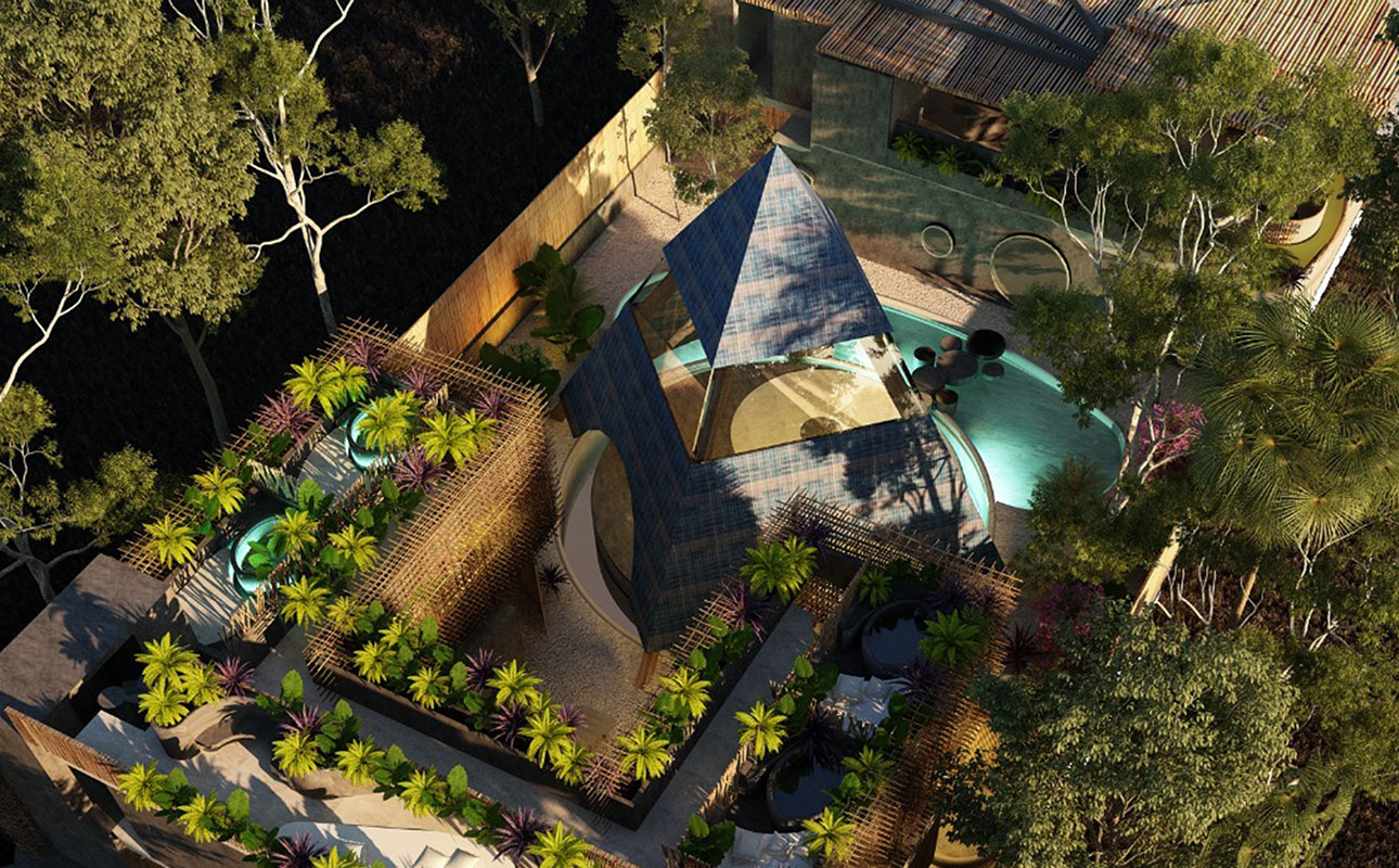 Aerial rendering of Sanctuary facilities